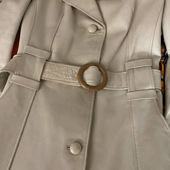 Vintage Genuine Leather Lined Coat - Picture 12 of 16